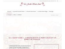 Tablet Screenshot of le-jardin-saint-aime.com